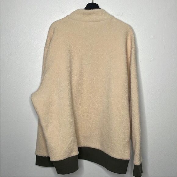 Madewell (Re)sourced Mens Size XXL Sherpa Half-Zip Sweatshirt - Picture 5 of 12
